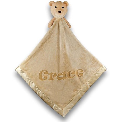 “Bear-y Special Personalized Baby Blanket – Create a Cherished Keepsake for Your Little Boy or Girl!”