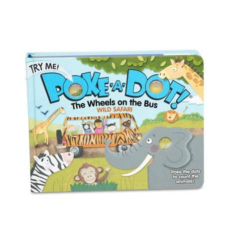 Melissa & Doug’s Poke-A-Dot: The Wheels on the Bus Wild Safari – Interactive Pop-up Board Book.