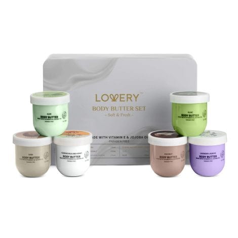 Holiday Spa Gift Box: Luxurious Whipped Body Butter and Scented Lotion Set, Perfect for Self-Care or Gifting