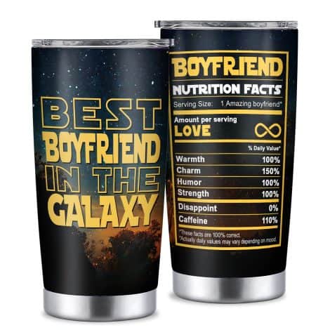 YILOWEMY Boyfriend Gift Set: Insulated 20oz Tumbler, Perfect for Christmas, Birthdays, Valentine’s, Anniversaries – Funny and Practical!