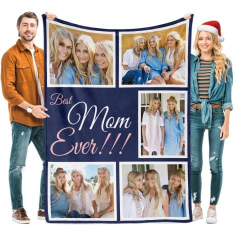 EastArts Personalized Blankets with Photos and Text – Perfect Mother’s Day Gifts for Your Loved Ones!