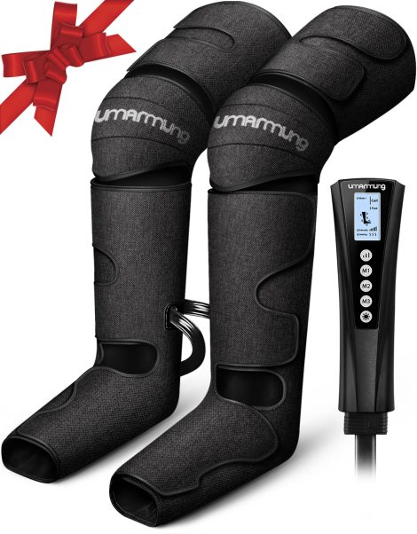 “UMARMUNG Feet & Leg Massager with Heat – The Perfect Gift for aching muscles, swelling, and circulation issues.”