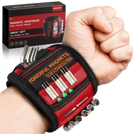 Magnetic wristband, an ideal gift for men, women, and adults, great for holding screws and nails. Perfect for Christmas or birthdays!