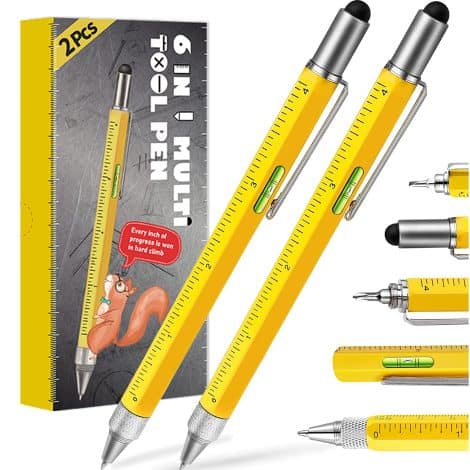 This multipurpose pen makes a great stocking stuffer or unique gift for men who have everything.