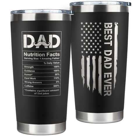 “20 Oz Tumbler – Thoughtful Christmas and Birthday Dad Gifts from Daughter or Son by KATLADIZ.”