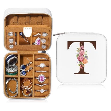 Customized Teacher Gifts by Parima – Portable Jewelry Box for Women – Express Gratitude to Teachers.