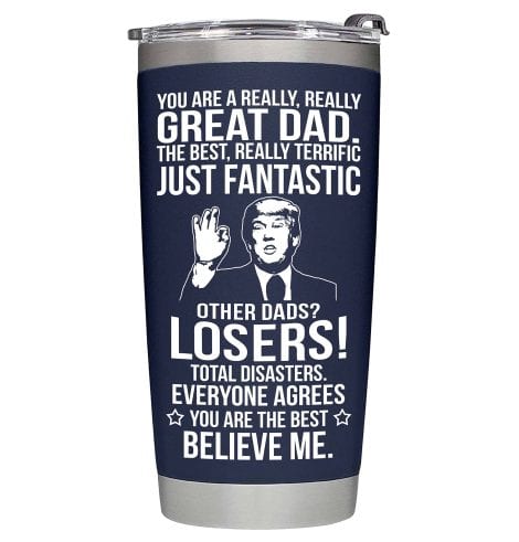 20oz Dad Tumbler: Hilarious BETHEGIFT Christmas/Birthday present for American dads, from daughters, sons, or kids. Perfect for new dads, husbands, and grandpas too!