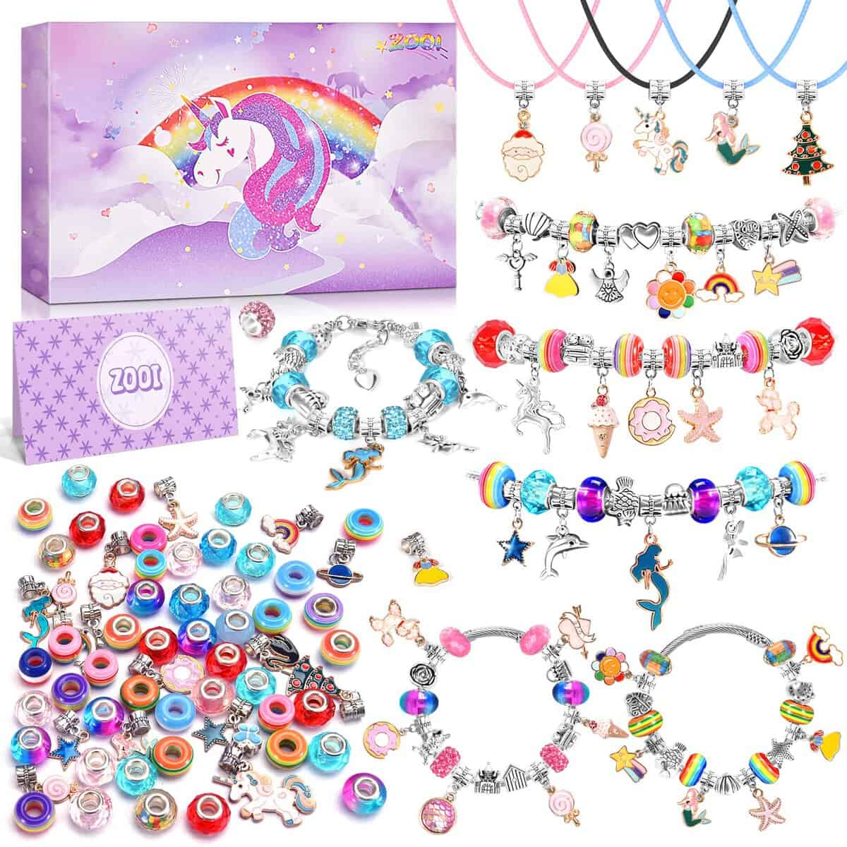 Bracelet Making Kit for Girls, Arts and Crafts for Kids Girls Ages 6-12, Girls Toys Age 6-8, Gifts for 5-10 Year Old Girls, 5-10 Year Old Girl Gifts, Art Supplies for Kids 9-12 Gifts for Teenage Girls