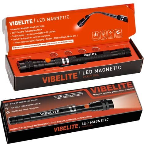 VIBELITE LED Magnetic Pickup Tool: An essential gadget for men, perfect as a stocking stuffer this Christmas!