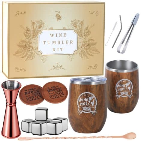 Birthday Gifts For Women – Wine Lover’s Gift Set, Perfect for Mom, Sister, Wife, Girlfriend – Cheers!