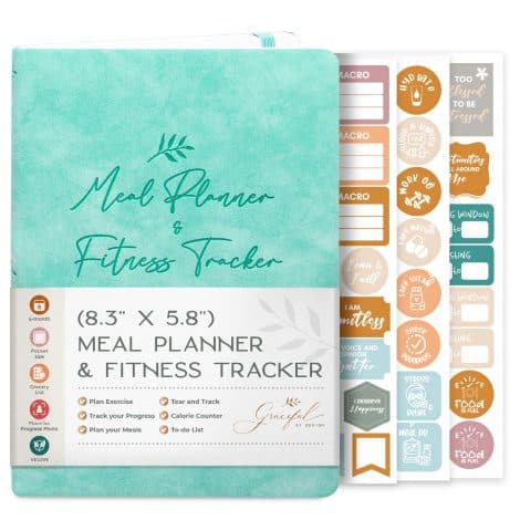 Personalized Meal and Fitness Tracker for Women: Organize workouts and track macros with our convenient journal.