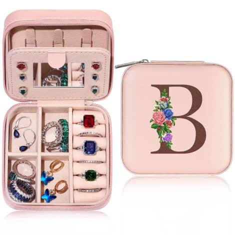 Yesteel Travel Jewelry Case: Stylish jewelry organizer and box, perfect for girls’ travel needs. Ideal birthday or Christmas gift!