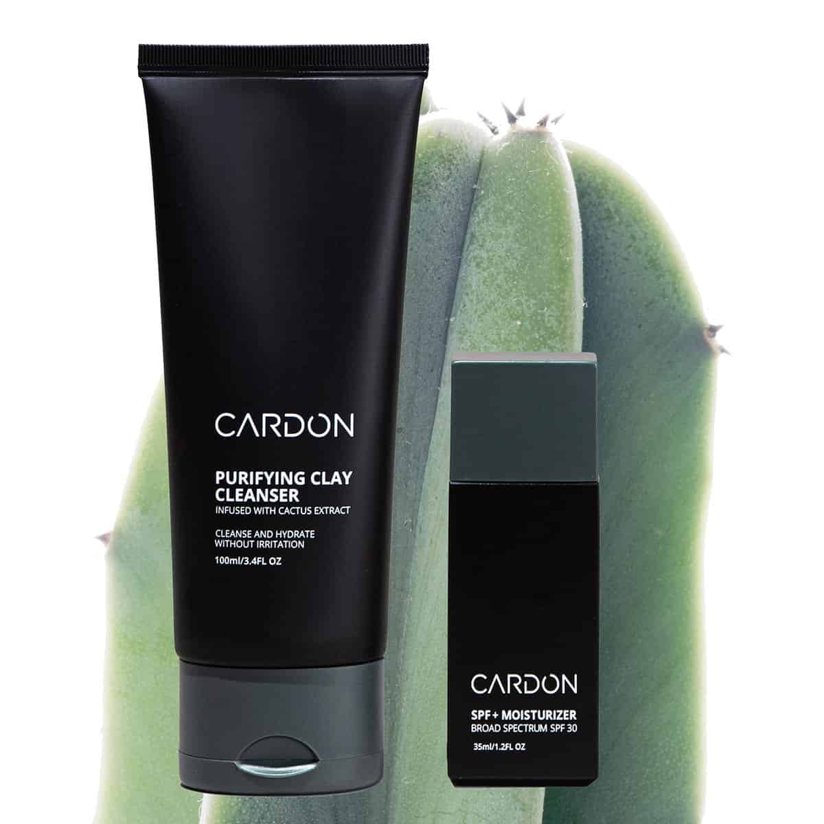 CARDON Daily Skincare Set for Men | Face Moisturizer with SPF 30 & Clay Face Wash | Best Gift for Men