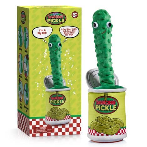 Talking Pickle-Toy: Hilarious Gagster Dancer – Sings, Repeats You, Cracks Jokes; Perfectly Funny, Pickled Entertainment!