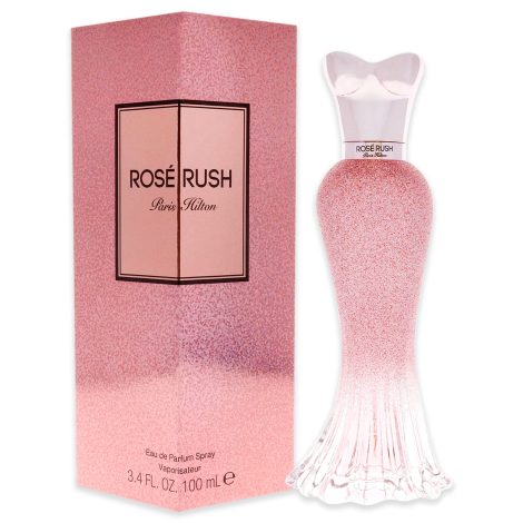 Paris Hilton Rose Rush is a long-lasting, feminine perfume with a floral and fruity scent of papaya and peony.