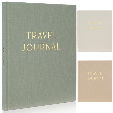 ZICOTO Women’s Elegant Travel Journal – Linen Adventure Diary and Planner, Ideal Gift for Cherishing Travel Memories.