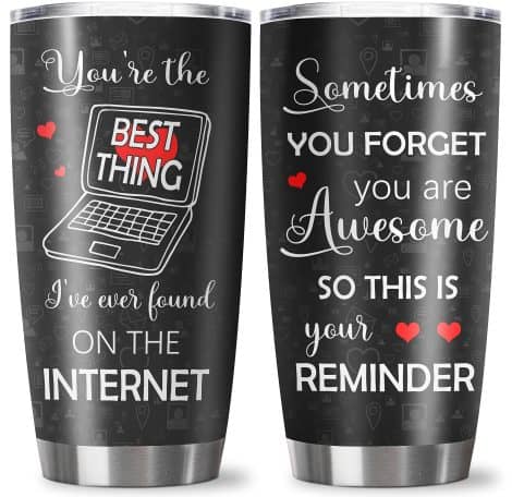 20oz Noxulie tumbler for wives – ideal birthday, anniversary, or romantic gift for husbands, girlfriends, and boyfriends.