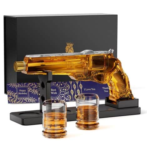 Liquor Gift Set for Him: Kollea Whiskey Decanter with Glasses – Perfect for Anniversaries, Birthdays, and Parties!