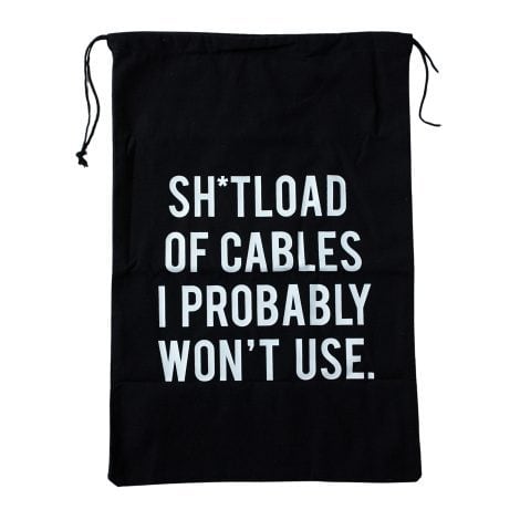 “Men’s Cable Storage Bag – Tidy up cords and gadgets! Perfect birthday gift for your husband!”