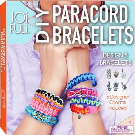 Create Your Own Paracord Friendship Bracelets with Charms Kit – Perfect Craft Gift for Girls and Teens!