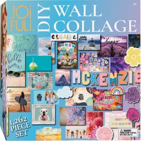 Teen Girls DIY Wall Collage Kit – Create JOiFULi Arts & Crafts with this awesome gift for ages 10 and up!