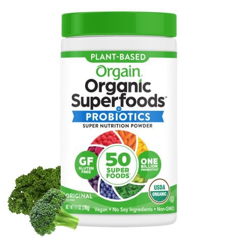 Orgain’s Original Organic Greens Powder: Superfoods, Probiotics, Antioxidants, Vegan, Gluten Free – Boost your health today!