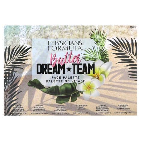 Physicians Formula Butter Dream Team makeup gift set: Includes bronzer, blush, and face powder, dermatologist approved.