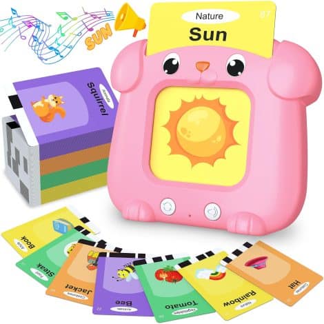 Interactive learning toy for toddlers ages 1-5: Talking Flash Cards – perfect gift for birthdays and playtime!