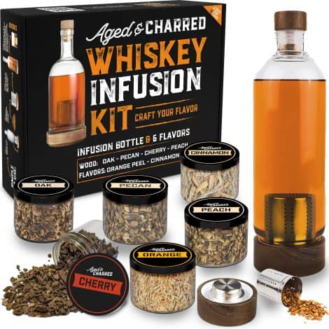 Make Your Own Whiskey Kit – Create Customized Flavors – Perfect Bourbon Gift for Men – Unique Husband Birthday Gift.