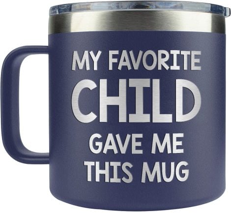 LIZAVY Holiday Presents for Dad – Thoughtful Dad Gifts from Kids – Unique Dad Mug 14oz.