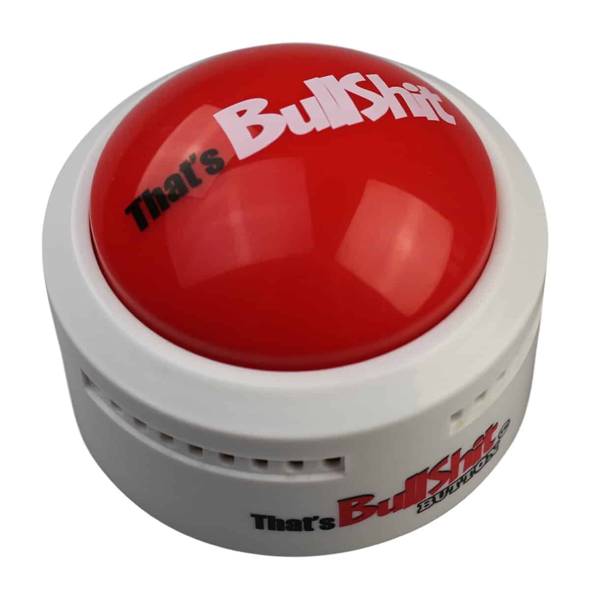 That’s Bullshit Button - 8 Hilarious BS Sayings - Funny Talking Button for Games, Political BS, Big Laughs, Office Humor - Great Gag Gift and Stocking Stuffer