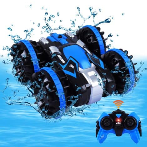 Waterproof RC Car Monster Truck toy, perfect gift for girls’ and boys’ birthdays, beach and pool fun.