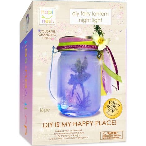 Hapinest Fairy Lantern – Make Your Own Night Light Kit for Girls aged 6 and up.