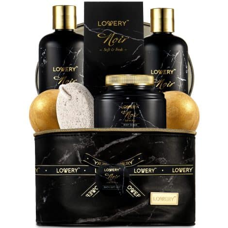 Luxury holiday spa set for men – ideal gift for dad, boyfriend, or him, featuring soothing bath essentials.