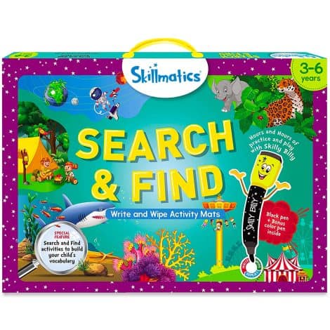 Skillmatics Search and Find Game – Fun educational toy for kids who enjoy art, craft, and toys. Ideal for ages 3-6. Perfect gift for boys and girls.