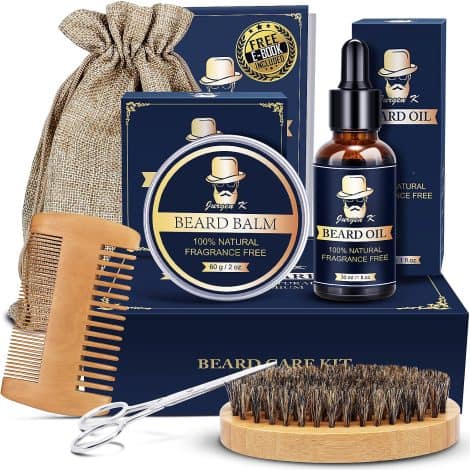 Men’s Christmas Beard Kit – Great gift ideas for him! Perfect for anniversaries, birthdays, and the holidays.