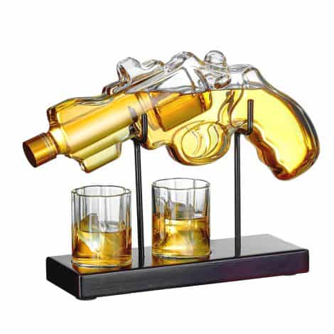 Kollea 9 Oz Whiskey Decanter Set: Perfect gift for Dad! Includes 2 Oz Glasses, ideal for Christmas or birthdays.