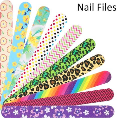 Sleek Nails: Perfect 20-tool set of Nail Files and Buffers for stylish American women and girls.