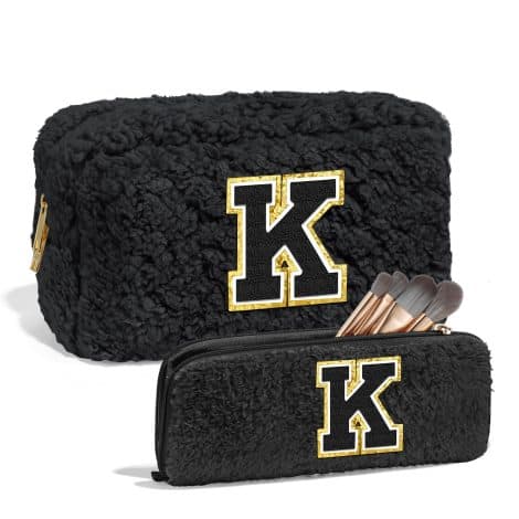 Black Makeup Bag Set: The Perfect Birthday or Wedding Gift for a Friend or Loved One.