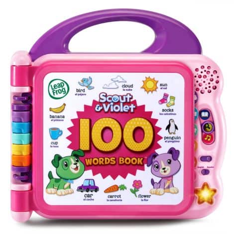 LeapFrog Scout and Violet’s 100 Words Book, Exclusive on Amazon – Enjoy, learn, and explore! (Purple)