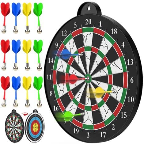 Magnetic Dart Game for Kids and Adults – Perfect Indoor Entertainment; Great Gift for Boys and Girls