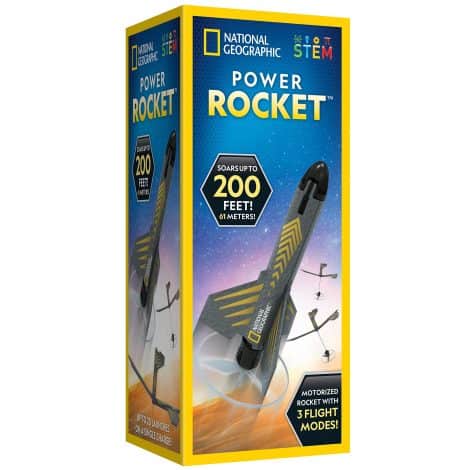 NATIONAL GEOGRAPHIC Air Rocket Launcher for Kids – Shoots up to 200 ft., Safe and Fun Outdoor Toy. Great for Boys and Girls.