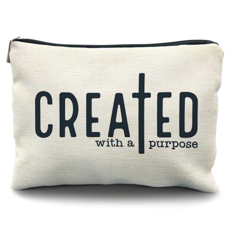 Religious-inspired cosmetic bag for women, perfect for showcasing your faith and belief in Jesus.