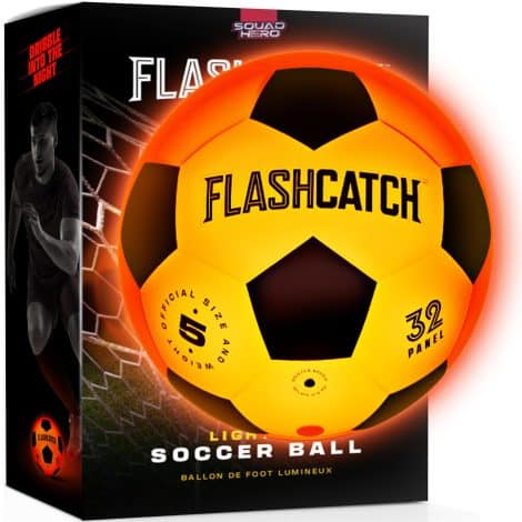 IlluminateKick Soccer Ball – Nighttime Glow – Size 5 – Sporting Present for Boys & Girls, Ages 8-15.