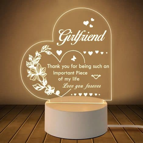 Gift your girlfriend the LE XIAOXI Girlfriend Night Light for a romantic, unforgettable anniversary or holiday surprise.