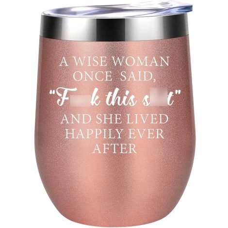 Funny Wine Tumbler by Coolife – Perfect for celebrating new beginnings! Great gift for women.