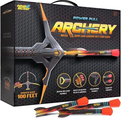 Awesome Toys for Boys – Kids Bow and Arrow Archery Set – Perfect Gift for Active, Outdoor Fun!