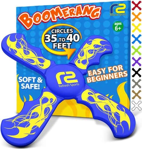 Boomerang Kids Outdoor Frisbee – Safe Soft Toy Boomerangs, perfect outdoor gift for kids of all ages.