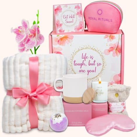 Feel Better Box for Her: 11-piece Care Package with Blanket, Mug, Candle – Royal Rituals