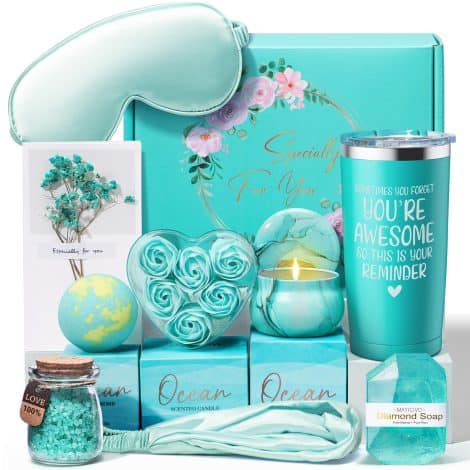 Ocean Retreat Spa Gift Set – Perfect Birthday or Christmas Gift for Women, Moms, Sisters, and Friends.